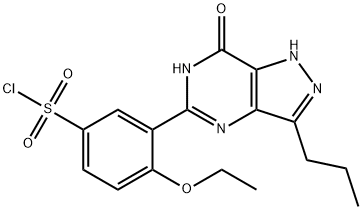 5-(5-Chlorosulfonyl-2-ethoxyphenyl)-3-propyl-1,6-dihydro_x000b_-7H-pyrazolo[4,3-d]pyrimidin-7-one Structure