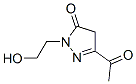 3H-Pyrazol-3-one, 5-acetyl-2,4-dihydro-2-(2-hydroxyethyl)- (9CI) 구조식 이미지