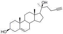 (3β)-26,27-Dinorcholest-5-en-24-yne-3,20-diol 구조식 이미지