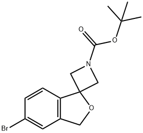 tert-butyl 5'-bromo-3'H-spiro[azetidine-3,1'-[2]benzofuran]-1-carboxylate 구조식 이미지