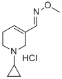 1-Cyclopropyl-1,2,5,6-tetrahydropyridine-3-carboxaldehyde-O-methyloxim e hydrochloride Structure
