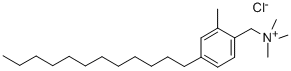 METHYLDODECYLBENZYL TRIMETHYL AMMONIUM CHLORIDE 구조식 이미지