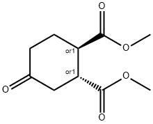 트랜스-4-옥소-1,2-사이클로헥사… 구조식 이미지