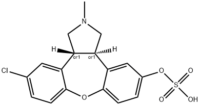 Asenapine 11-Hydroxysulfate Structure