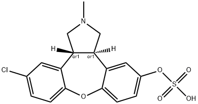 Asenapine 11-Hydroxysulfate 구조식 이미지