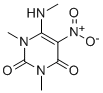 1,3-디메틸-6-(메틸아미노)-5-니트로우라실 구조식 이미지