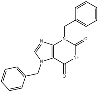 3,7-디벤질-3,7-디히드로-퓨린-2,6-디온 구조식 이미지