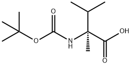 BOC-ALPHA-ME-DL-VAL-OH Structure