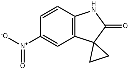 5'-Nitro-1',2'-dihydrospiro[cyclopropane-1,3'-indole]-2'-one 구조식 이미지