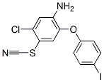 4-Amino-2-chloro-5-(4-iodophenoxy)phenyl thiocyanate Structure