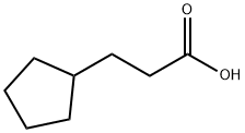 3-Cyclopentylpropionic acid 구조식 이미지