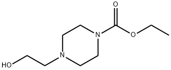 4-(2-하이드록시에틸)-피페라진-1-카르복실산에틸에스테르 구조식 이미지