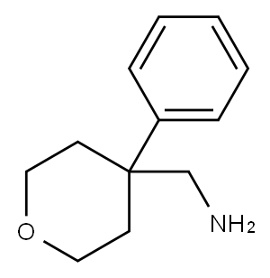 (4-phenyltetrahydropyran-4-yl)methylamine Structure