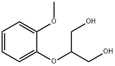 2-(2-methoxyphenoxy)propane-1,3-diol 구조식 이미지