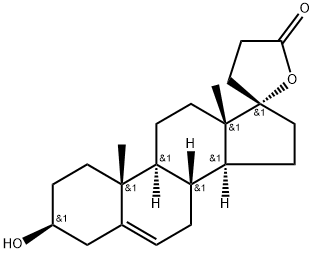 Androst-5-ene-3,17-diol-17-propanoic acid lactone 구조식 이미지