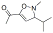 Ethanone, 1-[2,3-dihydro-2-methyl-3-(1-methylethyl)-5-isoxazolyl]- (9CI) 구조식 이미지