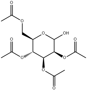 2,3,4,6-Tetra-O-acetyl-D-mannopyranose 구조식 이미지