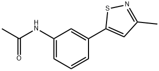 N-[3-(3-Methyl-isothiazol-5-yl)-phenyl]-acetamide 구조식 이미지