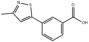 3-(3-Methyl-isothiazol-5-yl)-benzoic acid 구조식 이미지