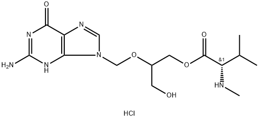 N-Methyl Valganciclovir Hydrochloride 구조식 이미지
