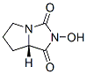 1H-Pyrrolo[1,2-c]imidazole-1,3(2H)-dione,tetrahydro-2-hydroxy-,(S)-(9CI) 구조식 이미지