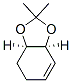 1,3-Benzodioxole,  3a,4,5,7a-tetrahydro-2,2-dimethyl-,  (3aR-cis)-  (9CI) Structure
