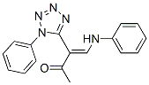 But-3-en-2-one, 4-phenylamino-3-(1-phenyl-5-tetrazolyl)- 구조식 이미지