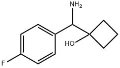 1-(aMino(4-fluorophenyl)Methyl)cyclobutanol Structure