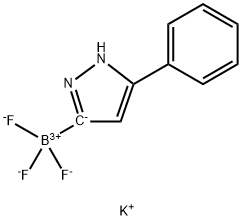 Potassium trifluoro(3-phenyl-1H-pyrazol-5-yl)borate Structure