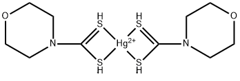 Mercury(II)bis(4-morpholinecarbodithioate) Structure