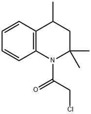 2-CHLORO-1-(2,2,4-TRIMETHYL-3,4-DIHYDRO-2H-QUINOLIN-1-YL)-ETHANONE 구조식 이미지
