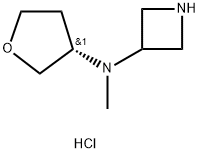 N-methyl-N-[(3S)-oxolan-3-yl]azetidin-3-amine dihydrochloride 구조식 이미지