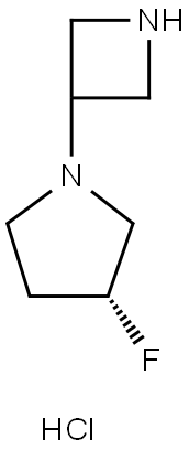 (3R)-1-(azetidin-3-yl)-3-fluoropyrrolidine dihydrochloride Structure