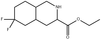 Ethyl 6,6-difluoro-octahydroisoquinoline-3-carboxylate 구조식 이미지