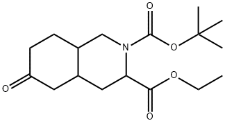 Ethyl 2-Boc-6-oxo-octahydro-isoquinoline-3-carboxylate Structure