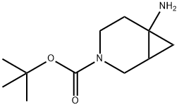 6-Amino-3-aza-bicyclo[4.1.0]heptane-3-carboxylic acid tert-butyl ester Structure