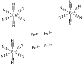 Железо (III) гексацианоферрат (II) структурированное изображение