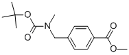 4-[(TERT-BUTOXYCARBONYL-METHYL-AMINO)-METHYL]-벤조산메틸에스테르 구조식 이미지