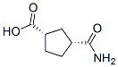 시클로펜탄카르복실산,3-(아미노카르보닐)-,(1S-시스)-(9CI) 구조식 이미지