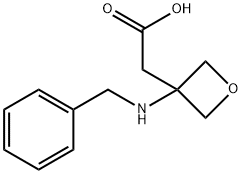 2-(3-(Benzylamino)oxetan-3-yl)acetic acid Structure