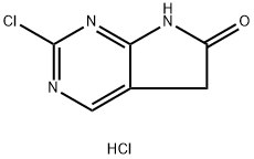 2-chloro-5H,6H,7H-pyrrolo[2,3-d]pyrimidin-6-one hydrochloride 구조식 이미지