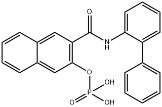 3-hydroxy-N-(2'-biphenyl)-2-naphthalenecarboxamide phosphate Structure