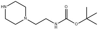 1-(2-N-Boc-Aminoethyl)piperazine 구조식 이미지