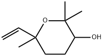 2,2,6-TRIMETHYL-6-VINYLTETRAHYDRO-2H-PYRAN-3-OL 구조식 이미지