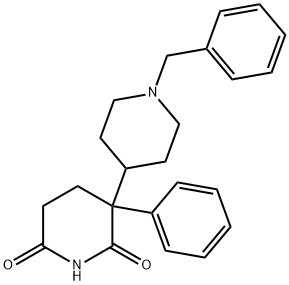 3-(1-benzyl-4-piperidyl)-3-phenyl-piperidine-2,6-dione Structure