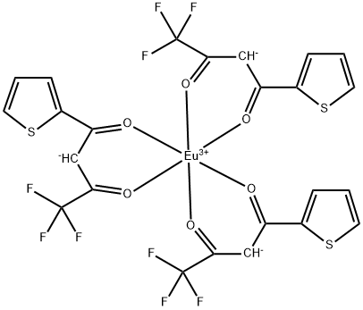 TRIS(4,4,4-TRIFLUORO-1-(2-THIENYL)-1,3-BUTANEDIONO)EUROPIUM (III) 구조식 이미지