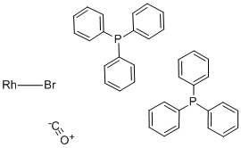 CARBONYLBROMOBIS(TRIPHENYLPHOSPHINE)RHODIUM(I) Structure