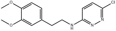 3-PYRIDAZINAMINE, 6-CHLORO-N-[2-(3,4-DIMETHOXYPHENYL)ETHYL]- Structure