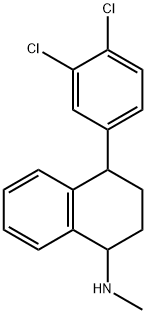 4(3,4-DICHLOROPHENYL)1,2,3,4-TETRAHYDRO-N-METHYL-1-NAPHTHALENE AMINE RACEMATE Structure