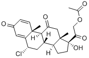 chloroprednisone 21-acetate  Structure